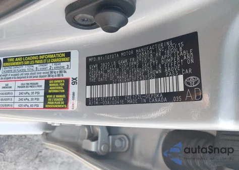 2015 Toyota Corolla L из США, поврежденный, VIN 2T1BURHE0FC437562